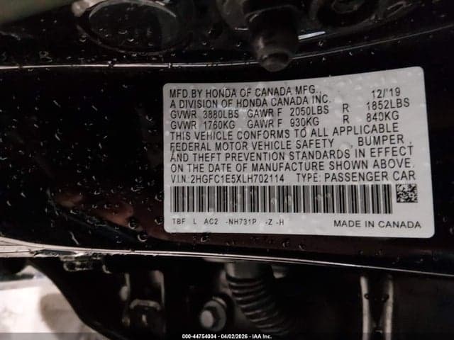2020 HONDA CIVIC SI SEDAN 9