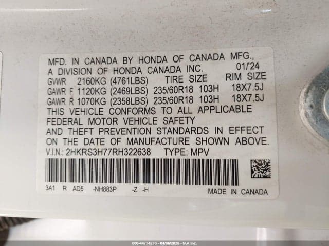 2024 HONDA CR-V EX-L 2WD 9