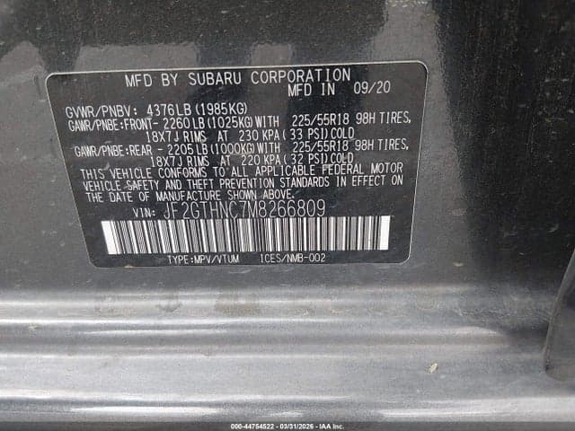 2021 SUBARU CROSSTREK LIMITED 9