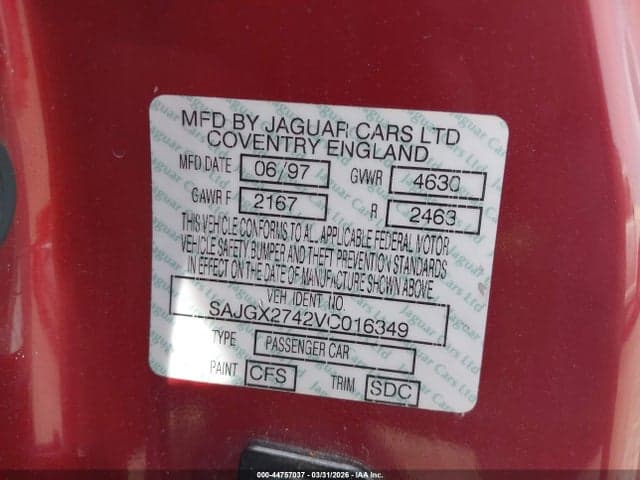 1997 JAGUAR XK8 9