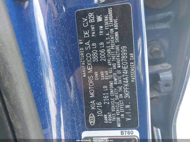 2017 KIA FORTE LX 9