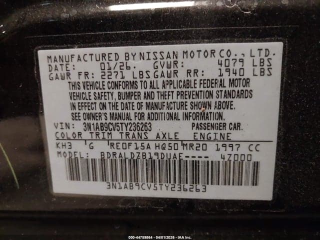 2026 NISSAN SENTRA SV 9