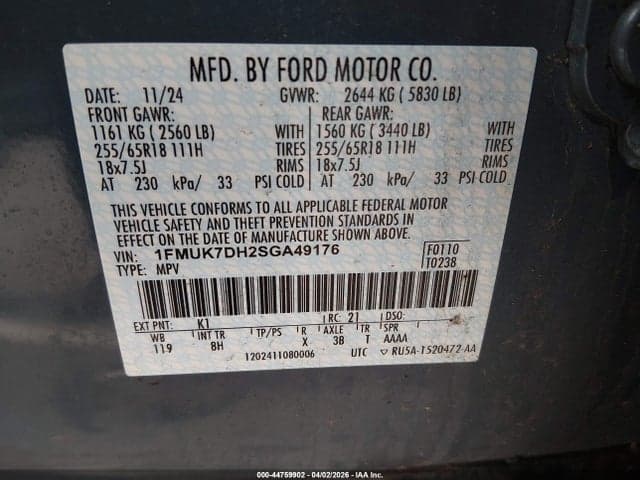 2025 FORD EXPLORER ACTIVE 9