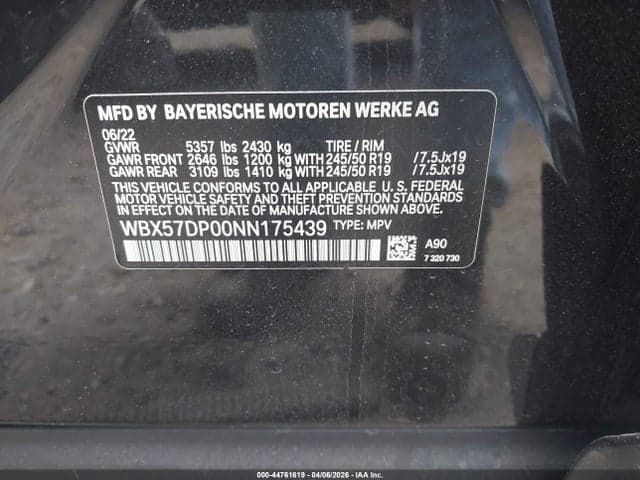 2022 BMW X3 XDRIVE30I 9