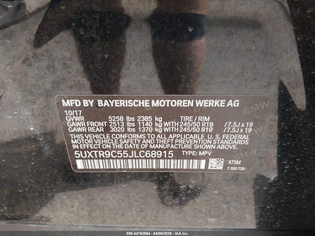 2018 BMW X3 XDRIVE30I 9