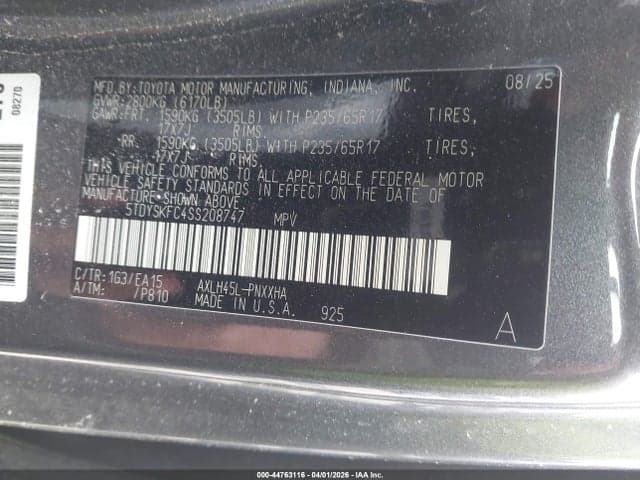 2025 TOYOTA SIENNA XLE 9