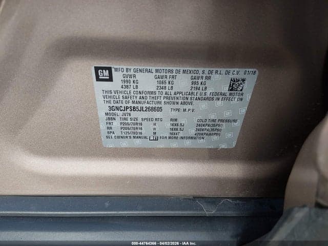 2018 CHEVROLET TRAX LT 9
