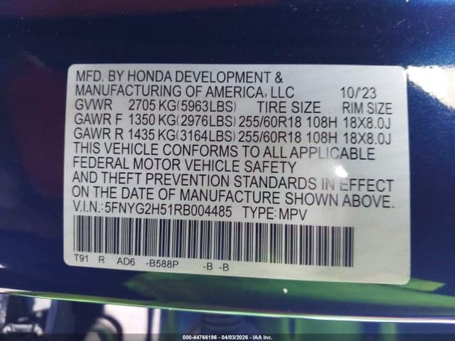 2024 HONDA PILOT EX-L 7 PASSENGER 9