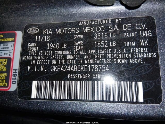 2019 KIA RIO S 9