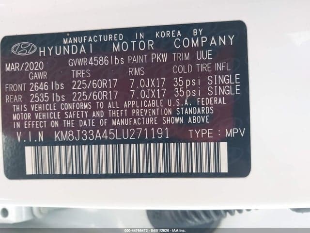 2020 HYUNDAI TUCSON VALUE 9