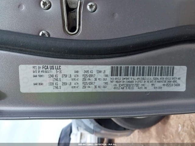 2016 DODGE JOURNEY SXT 9