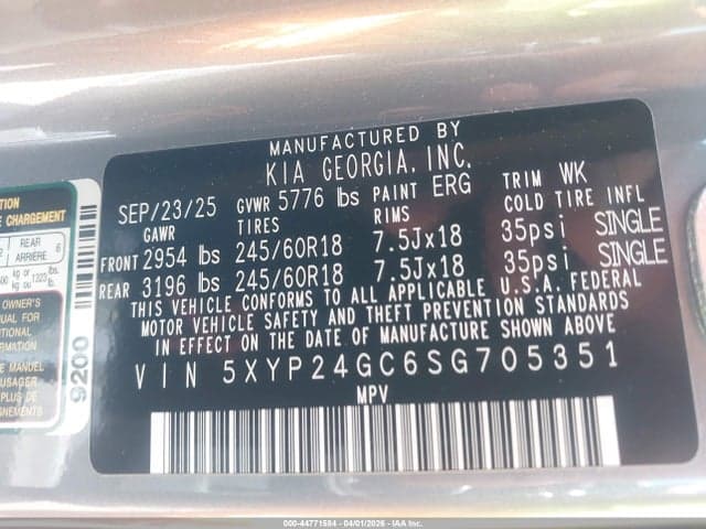 2025 KIA TELLURIDE LX 9