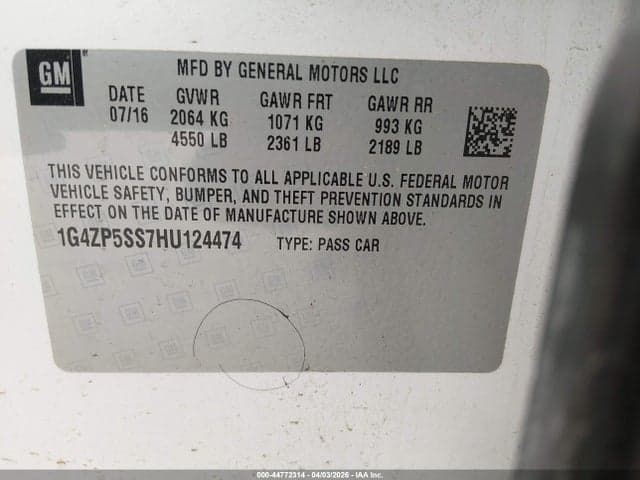 2017 BUICK LACROSSE ESSENCE 9