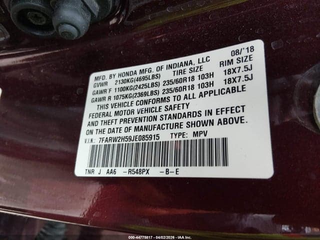 2018 HONDA CR-V EX 9