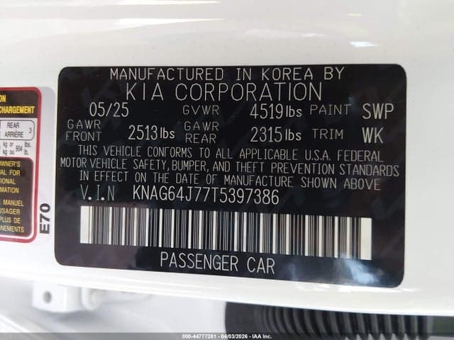 2026 KIA K5 GT-LINE AWD 9