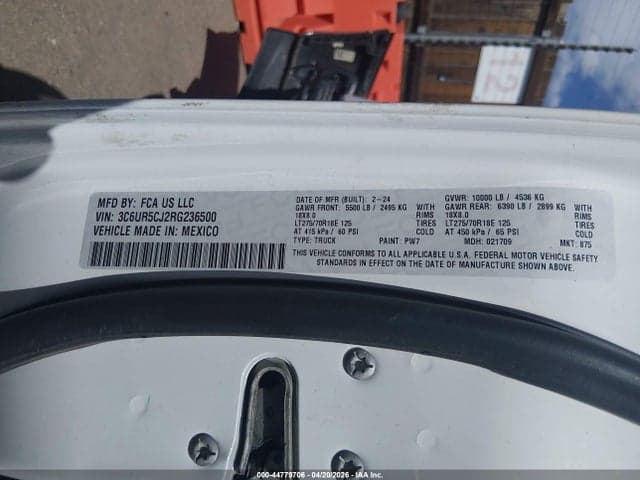 2024 RAM 2500 TRADESMAN 4X4 6'4 BOX 9