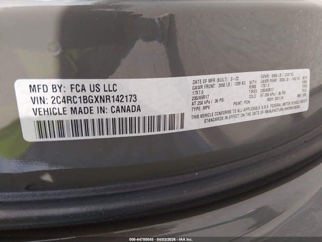2022 CHRYSLER PACIFICA TOURING L 9