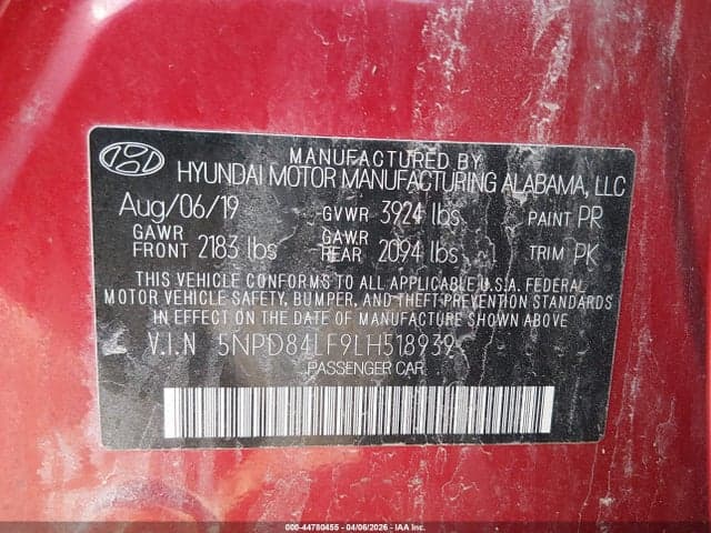 2020 HYUNDAI ELANTRA SEL 9