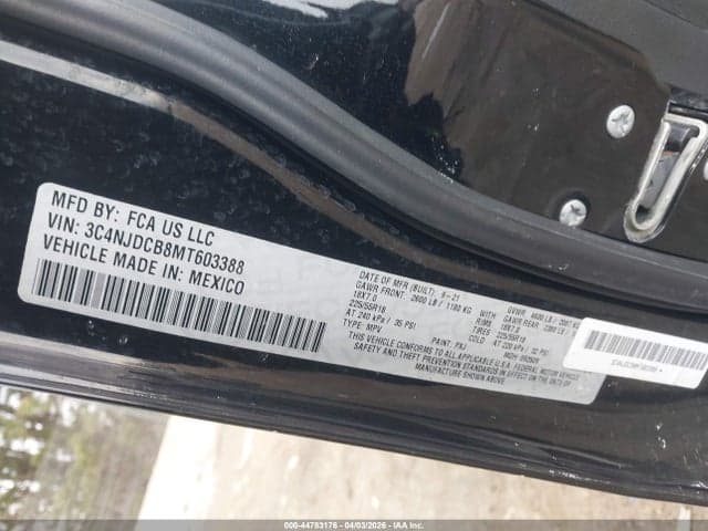 2021 JEEP COMPASS LIMITED 4X4 9