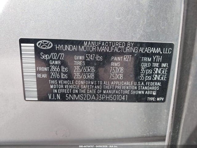 2023 HYUNDAI SANTA FE SEL 9