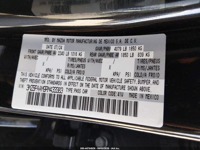 2024 MAZDA MAZDA3 2.5 S 9