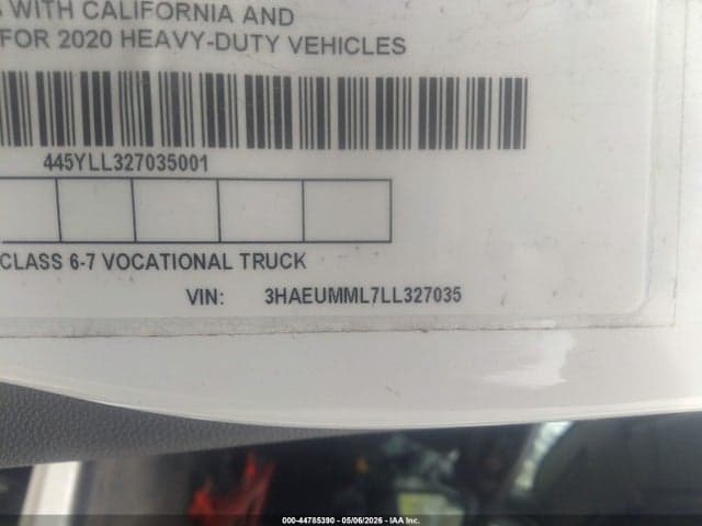2020 INTERNATIONAL MV 9