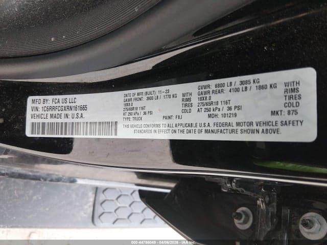 2024 RAM 1500 TRADESMAN 4X4 6'4 BOX 9