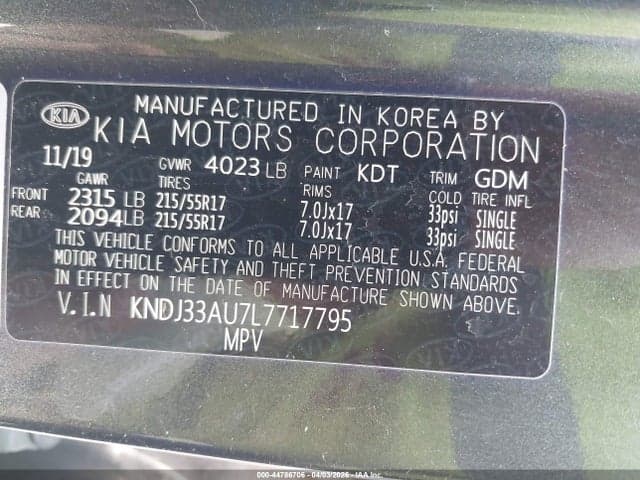 2020 KIA SOUL EX 9