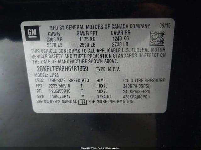 2017 GMC TERRAIN SLE-2 9