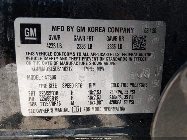 2020 BUICK ENCORE GX FWD SELECT 9