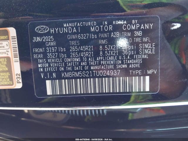 2026 HYUNDAI PALISADE CALLIGRAPHY 9