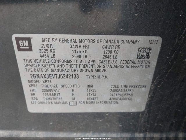 2018 CHEVROLET EQUINOX LT 9