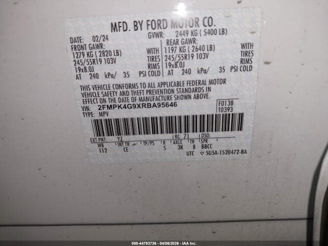 2024 FORD EDGE SE 9