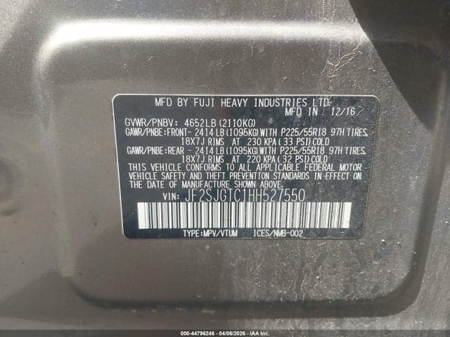 2017 SUBARU FORESTER 2.0XT TOURING 9