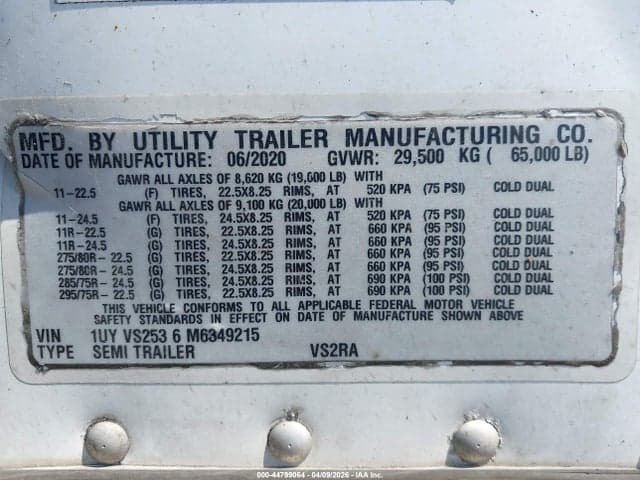 2021 UTILITY TRAILER MFG UNKNOWN 9