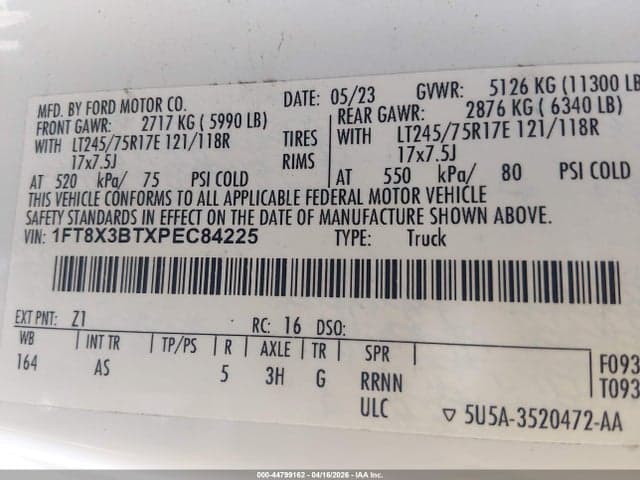 2023 FORD F-350 XL 8