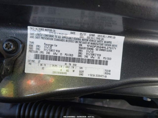2017 FORD FOCUS TITANIUM 9