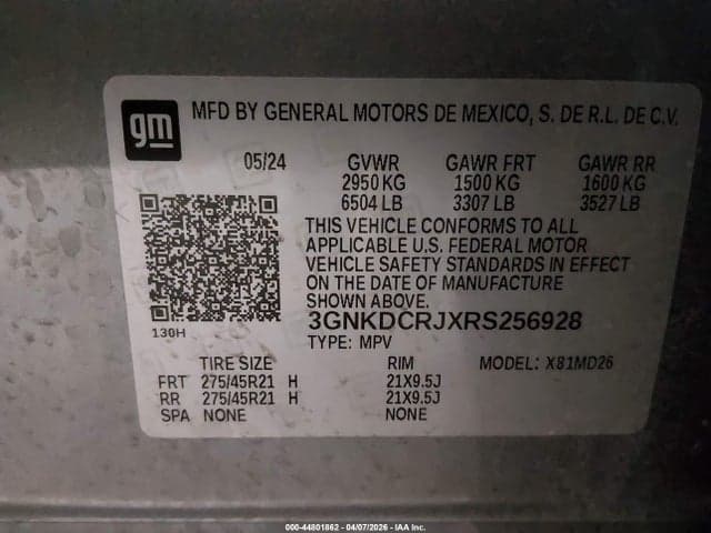 2024 CHEVROLET BLAZER EV EAWD RS 9