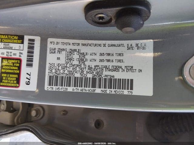 2021 TOYOTA TACOMA SR5 V6 9