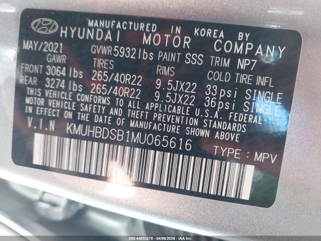 2021 GENESIS GV80 2.5T 9