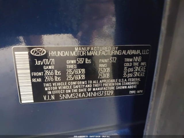 2022 HYUNDAI SANTA FE SEL 9