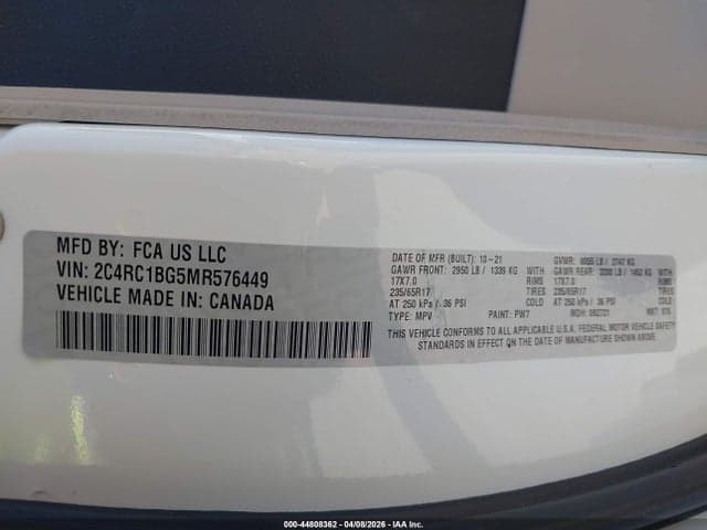 2021 CHRYSLER PACIFICA TOURING L 9