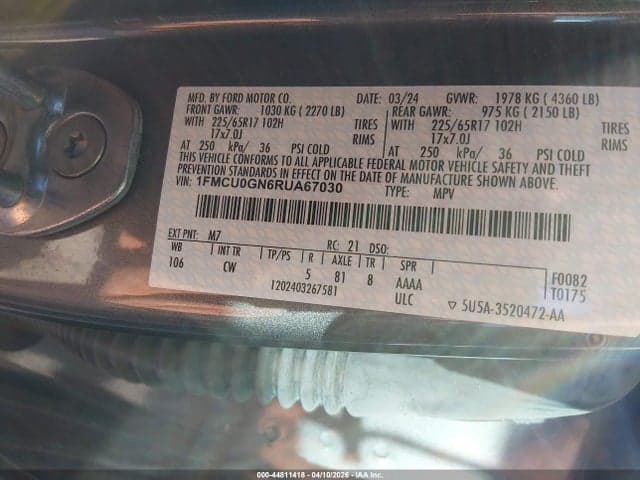 2024 FORD ESCAPE ACTIVE 9