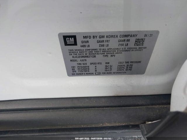 2021 BUICK ENCORE AWD PREFERRED 9