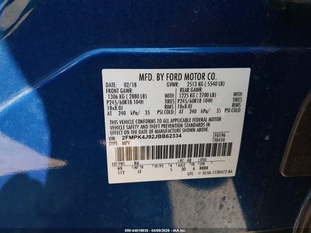 2018 FORD EDGE SEL 9