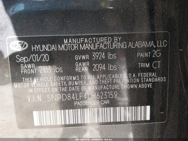 2020 HYUNDAI ELANTRA SEL 9