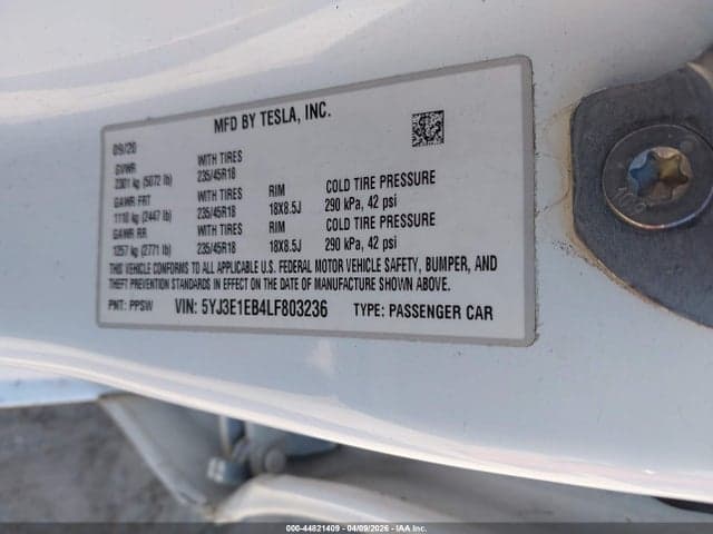 2020 TESLA MODEL 3 LONG RANGE DUAL MOTOR ALL-WHEEL DRIVE 9