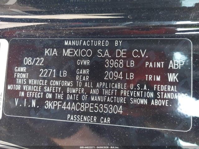 2023 KIA FORTE GT 9