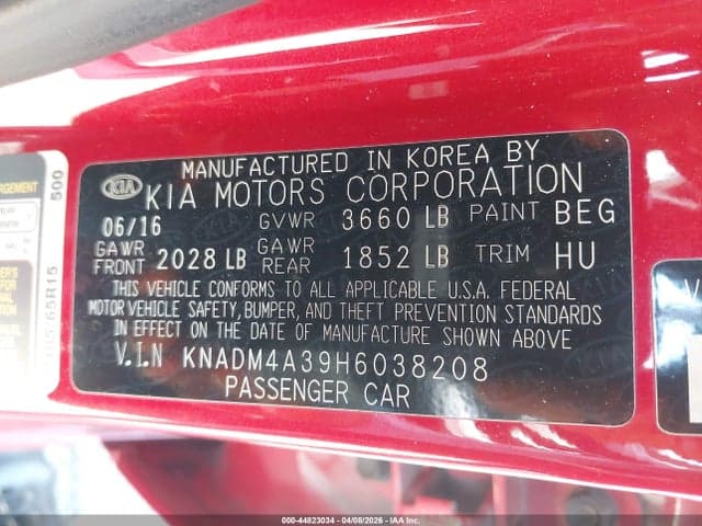 2017 KIA RIO LX 9