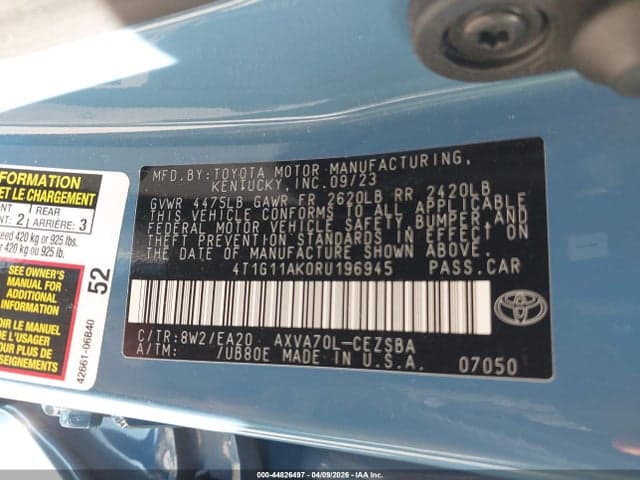 2024 TOYOTA CAMRY SE 9